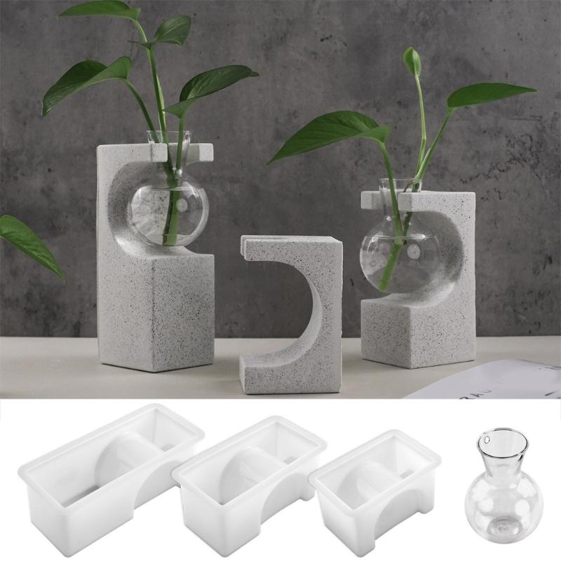 Flexible Silicone Craft Mold For Handmade Resin Casting Hydroponic Planter Diaplsy Base Decorative Vase Creation