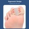 2/4Pcs Bunion Corrector Toe Separators, Elastic Fabric Sleeve Silicone Toe Straightener, Reusable Toe Spacer Men Women Foot Care