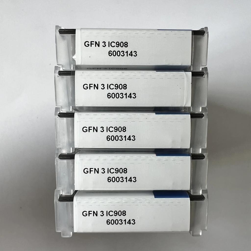 ISCAR / GFN3 IC908 / Industrial indexable Carbide Inserts 10 Pcs