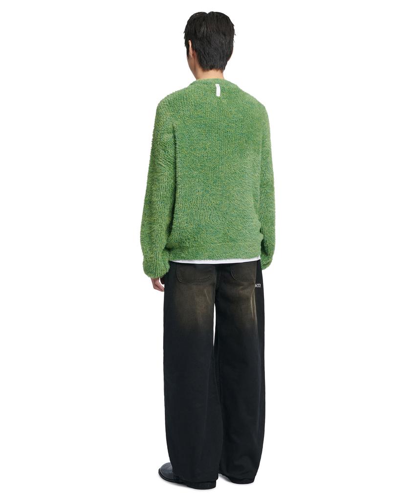 Nomaenyueol Fuzz Hairy Knit - Grass Green