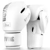 FIVING Boxen Kickboxen Trainingshandschuhe für Erwachsene und Männer Handschuhe, (10 oz, Weiß)