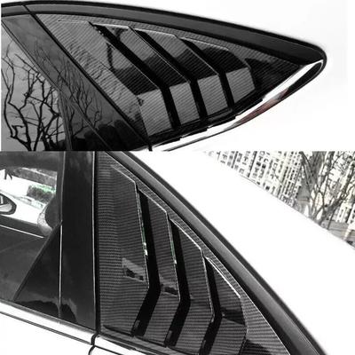 For Volkswagen Jetta MK7 2019-2025 Car Rear Louver Window Side Shutter Cover Trim Sticker Vent Scoop Carbon Fiber Accessories
