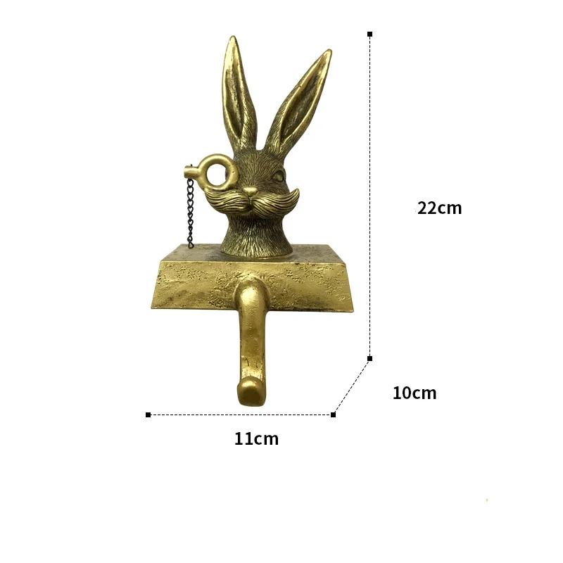 

Настенное хранилище для ключей, вешалка для одежды, имитация скульптуры оленя, скульптура животного, золотой крючок для животных, аксессуары для украшения комнаты