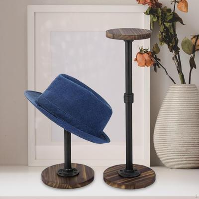 2Pcs Hat Display Stand,Jewelry Riser Multifunctional Holder Cap Storage Rack for Salon Shop