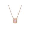 Swarovski Achtkantiger Schnitt Roségoldbeschichtete Halskette Damen Halsketten 5640291