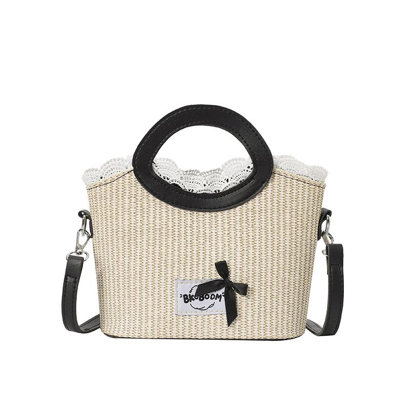 

Модная плетеная ручная сумка-ведро, универсальная сумка через плечо