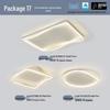 Modern Minimalist Ceiling Light Package with Smart Home Integration for Whole House