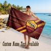 AS Roma FC Design Beach Towel Custom Text Large Towel for Beach Vacation