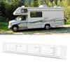 RV Louvered Vent Cover RV Louvered Vent Cover Leak Proof Side Exhaust Ventilation Cover for Yacht Trailer ABS Wide Inner Wall