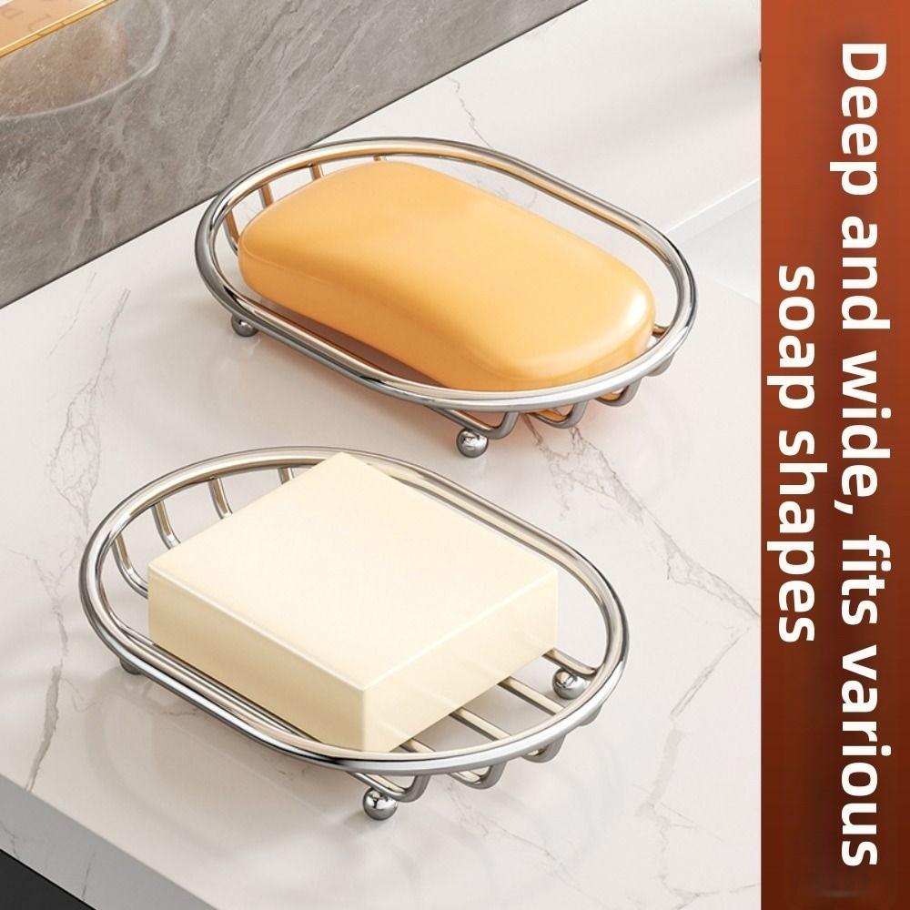 Anti-rust Metal Soap Dish Creative Soap Filter Rack Easy To Clean Soap Container  Home Decor