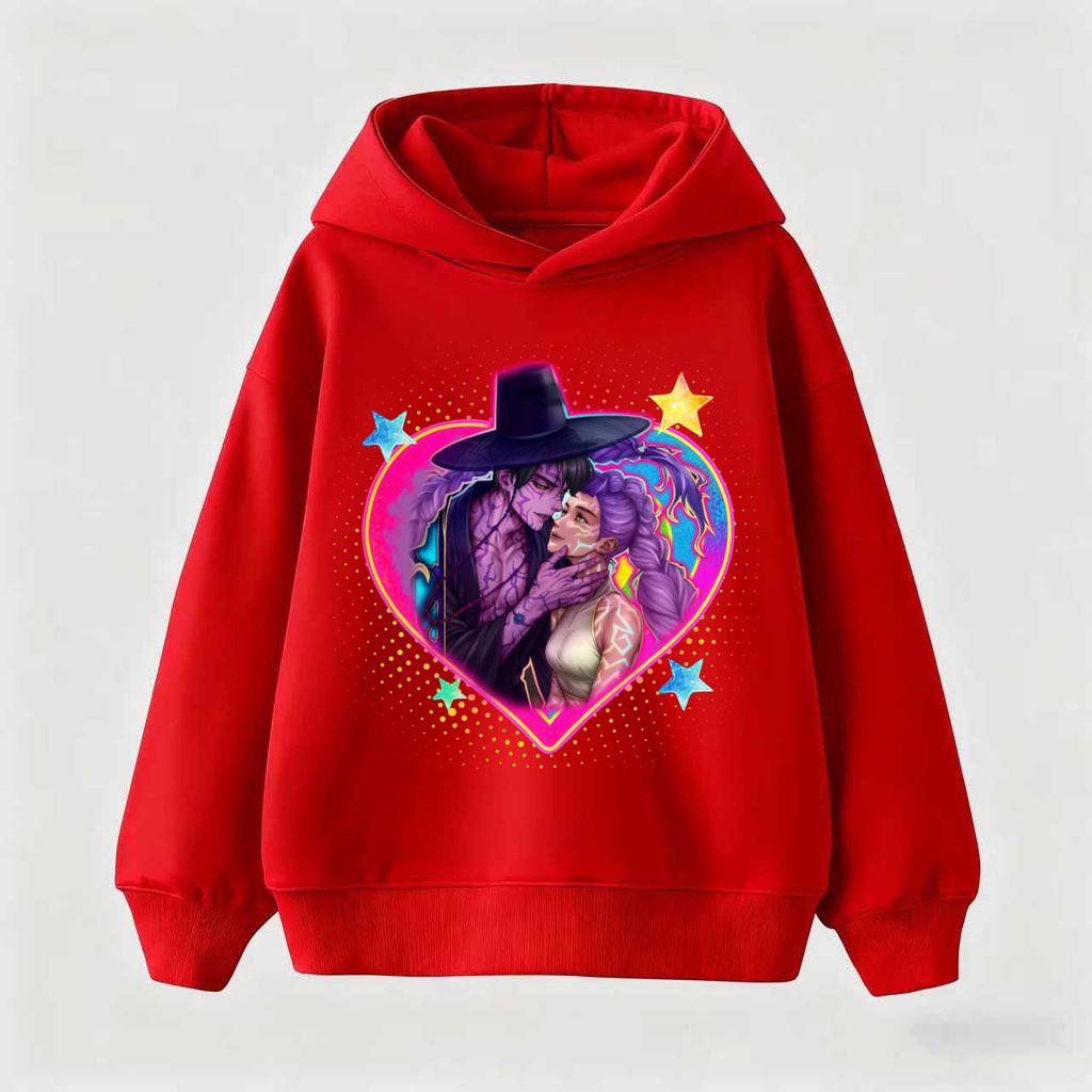 KPop Demon Hunter Huntrix Children's Sweatshirt Autumn New Boys Girls Fashion Street Pullover Children's Clothing