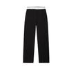 Fila Heritage Series Outdoor Fashion Comfortable Straight Leg Casual Pants Women Bottoms Black F11W518603F-BK