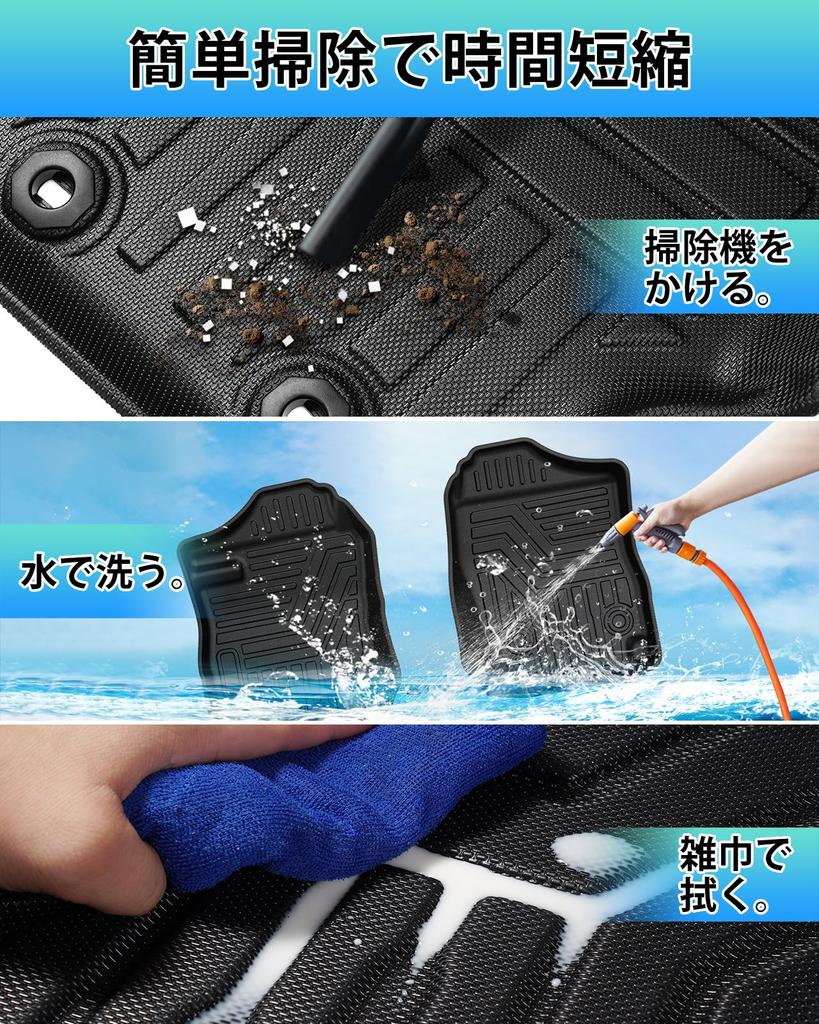 Cartist 3D Floor Mats for Jimny Nomad JC74 Manual JIMNY NOMADE JC74W Wagon 2025 Present and TPE Custom Easy Protective Car Set for and Second Row