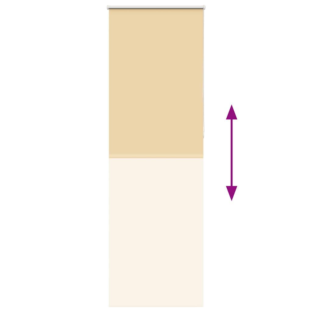 Roleta Zaciemniająca Beżowa 75X230 Cm Szerokość Tkaniny 70,7 Cm
