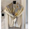 NINA SOLOR Fubao Soft Wool Square Scarf