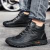 Herbst und Winter 2021 neue Herren-Baumwollschuhe modische High-Top Samt Martin Stiefel Außenhandel Übergröße Retro warme Herrenstiefel