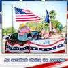 2 X 20 Ft 250 Anniversary USA Flag Banner Wear Resist Oversized Patriotic Bunting Flags for Outdoor Porch Garden Decoration