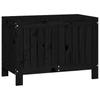 Vidaxl Garden Chest, Black, 76X42.5X54 Cm, Pine