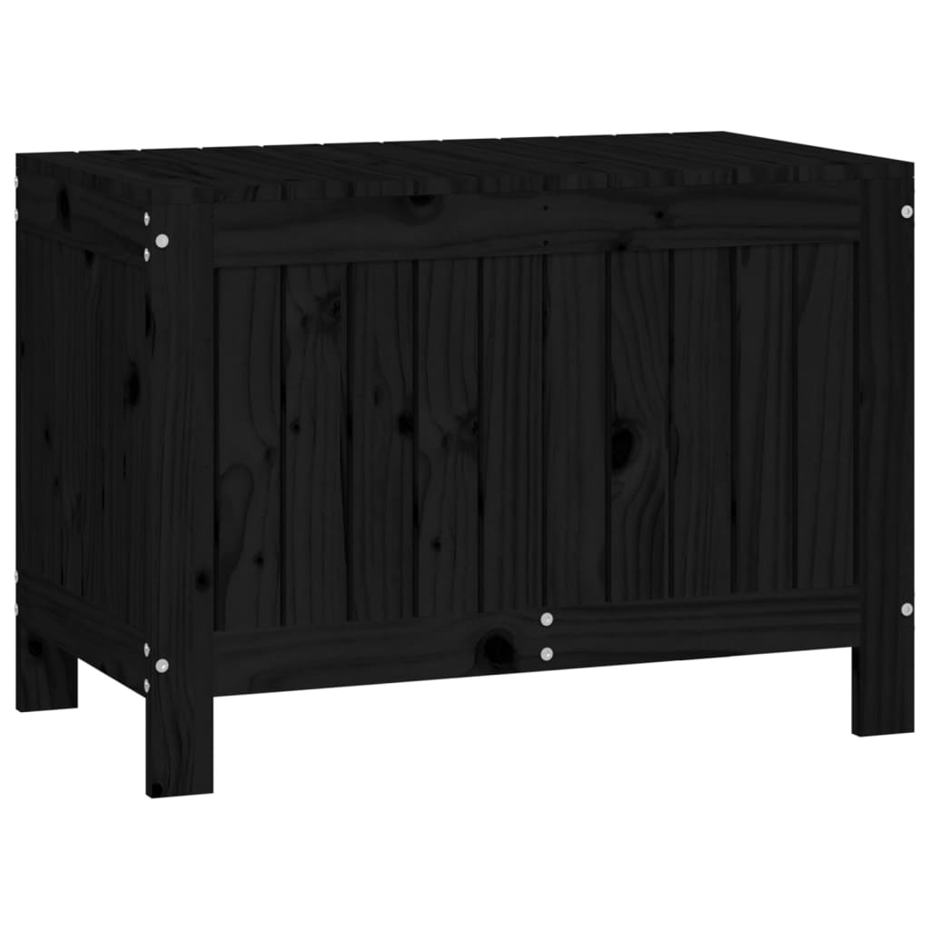 Vidaxl Garden Chest, Black, 76X42.5X54 Cm, Pine