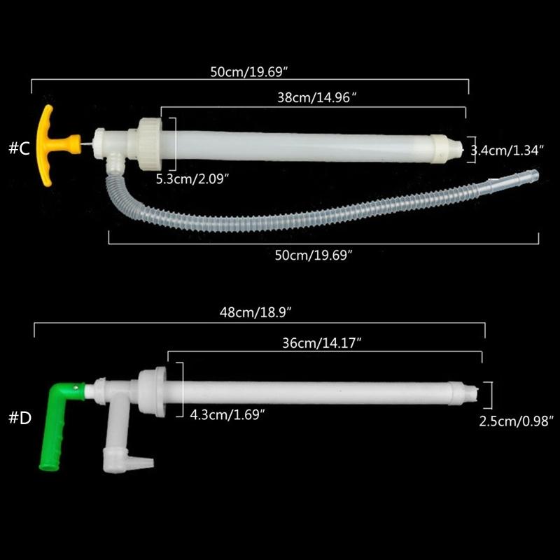 Hand Fuel Transfer Pump Backflow Prevention Manual Liquid Transfer Pump for Pumping Oil Water