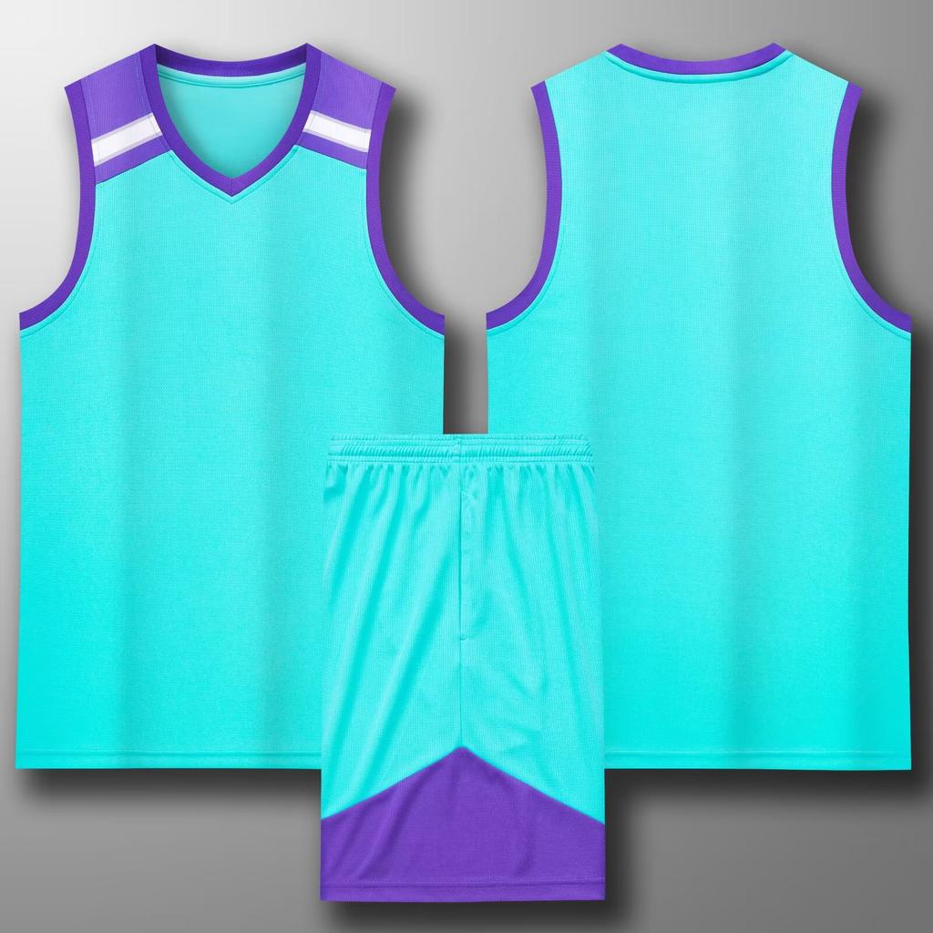 Basketball suit set Children's adult jersey Student basketball game training jersey Customized vest Quick-drying short sleeves