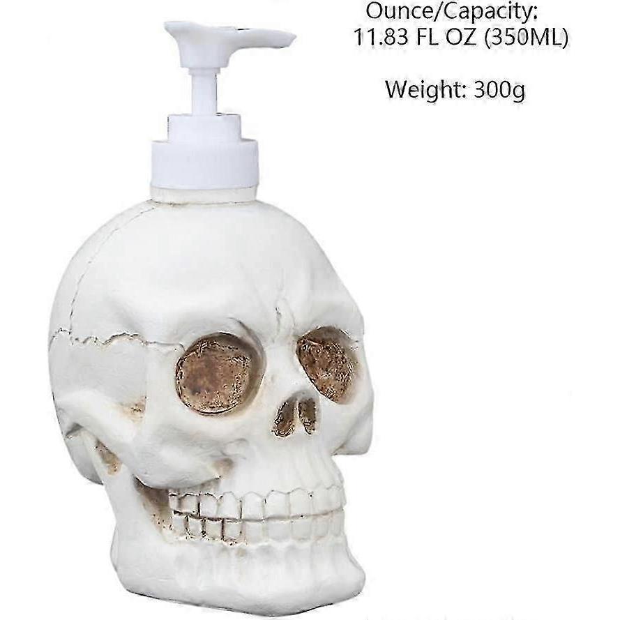 Soap Dispenser Halloween Decoration Skull Liquid Soap Dispenser Resin Soap Bottle Vintage Soap Dispenser for Bathroom