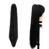 Paradise® Synthetic Clutcher Ponytail Hair Extensions for Women & Girls - Straight Black - Instant Volume & Length - Easy Clip-In for a Sleek, Glam