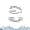 Elegant Couples Geometric Ring Stylish Copper Band Unique Ins Trend Jewelry For 2022 Women