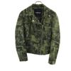 Overall Handle Double Riders Jacket 38 Khaki Women Used