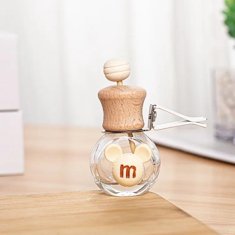 NEW Car Hanging Perfume Pendant Fragrance Air Freshener Empty Glass Bottle For Essential Oils Diffuser Auto Ornaments Tools