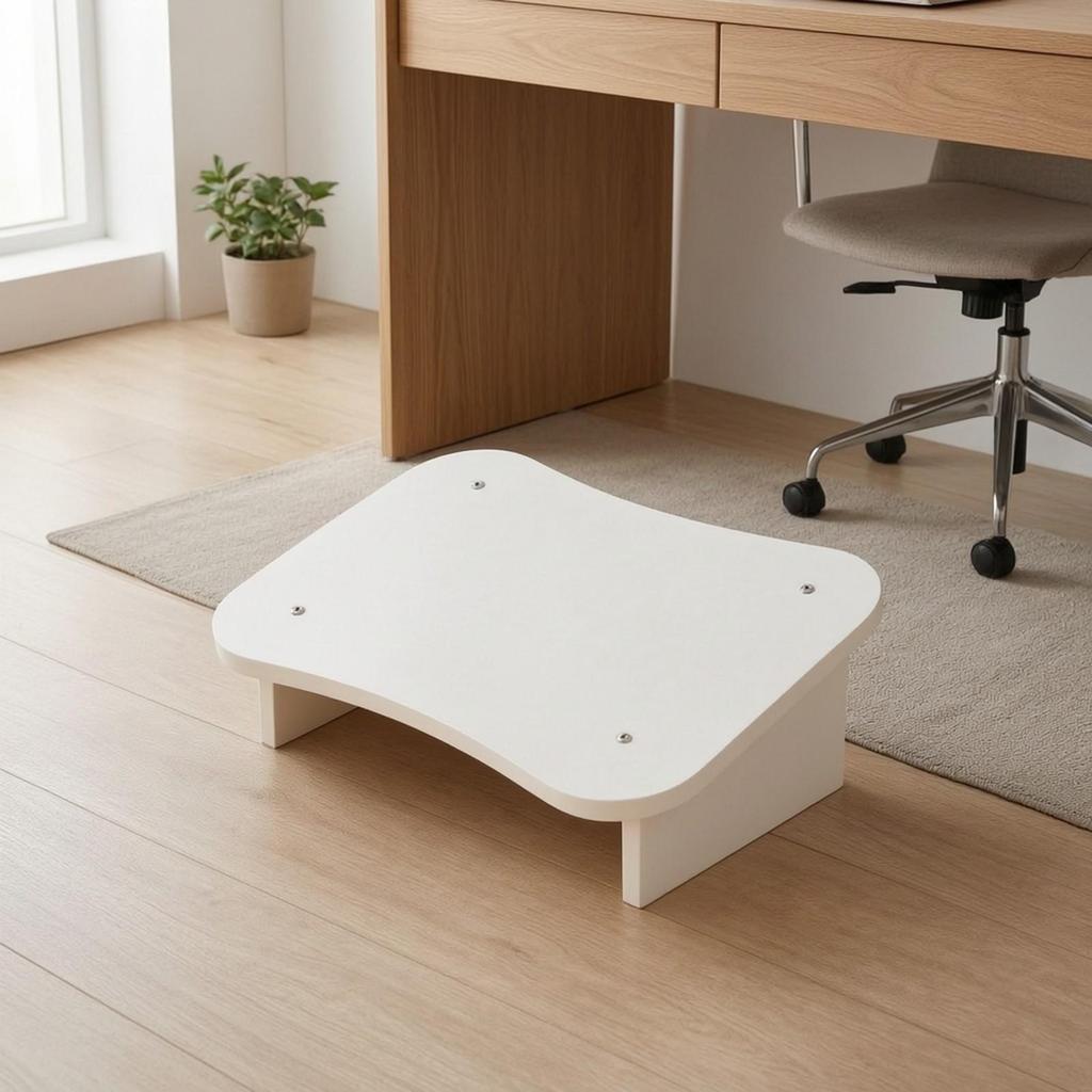 Office Footrest Stool LowProfile Freestanding Supportive Slanted Desk Foot Rest for