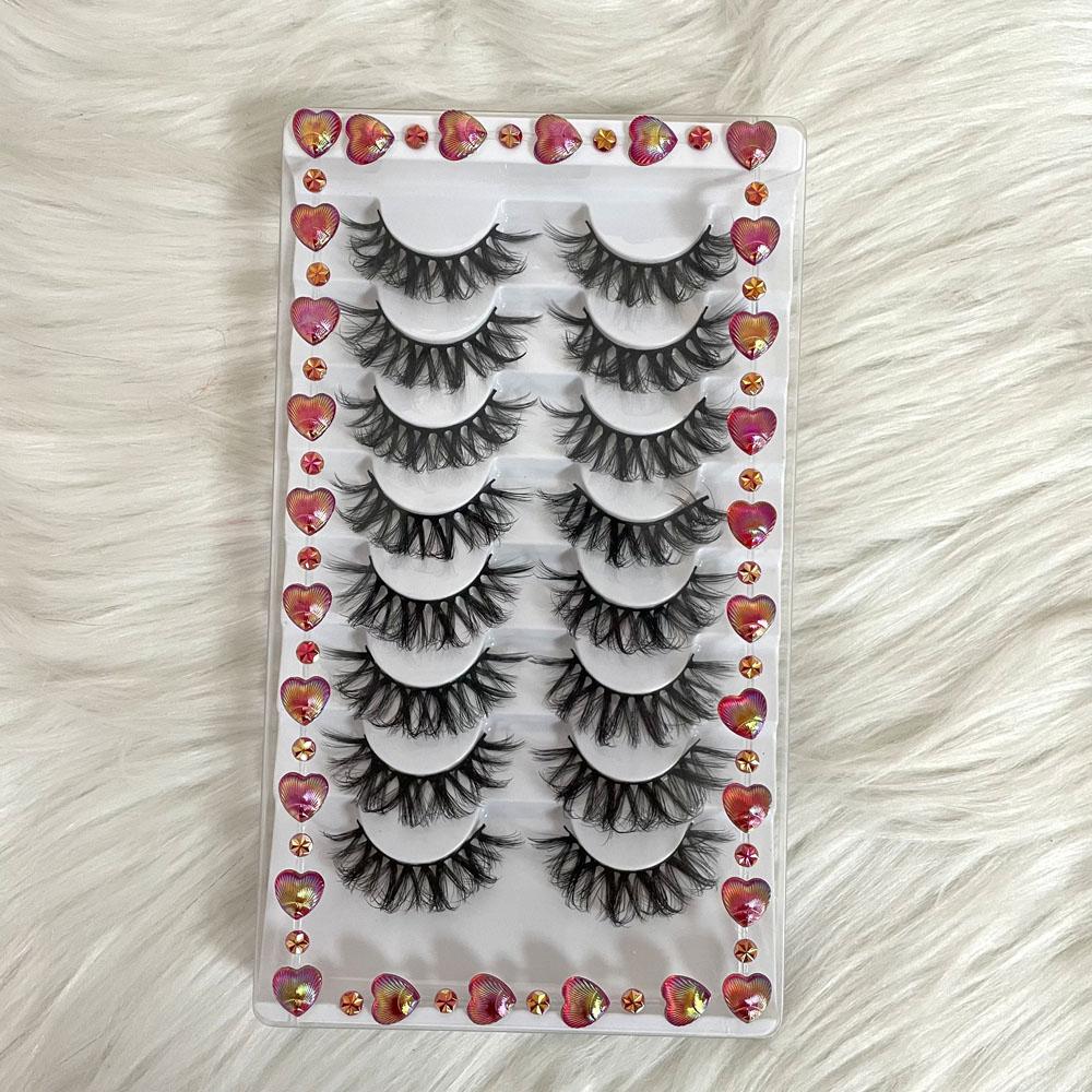 Wholesale Wispy Faux Mink Full Strip 3D Multi Layered Black 8MM-30MM Cruelty-Free Durable Eyelashes Targeted Vendor