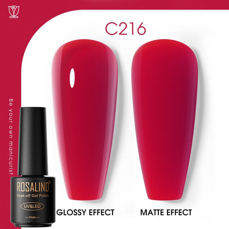 ROSALIND Laser Top Coat Gel Nail Polish Bright Semi Permanent Soak Off UV Multicolor Nail Polish Gel Varnish Hybrid For Nail Art Design LED/UV Lamp