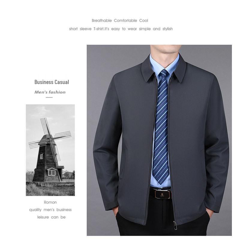 Herren Fleecegefütterte Executive Jacke - Frühling & Herbst Oberbekleidung