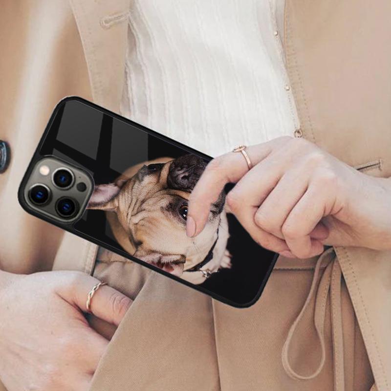 Frenchie in Sunglasses Black Magnetic Phone Case For APPLE iPhone 17 Air 16 14 13 12 Pro Max 15 Plus Wireless MagSafe Cover