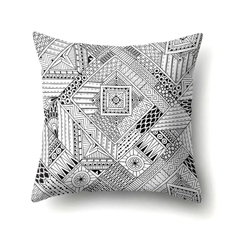 Retro Nostalgic Bohemian Ethnic Style Polyester Pillowcase Car Decoration Home Printed Pillowcase