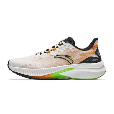 Rocket 5 Shock Absorption Non-Slip Wear-Resistant Rebound Low-Top Nitrogen Technology Running Shoes Men Sneaker White Orange Black 912445503-1