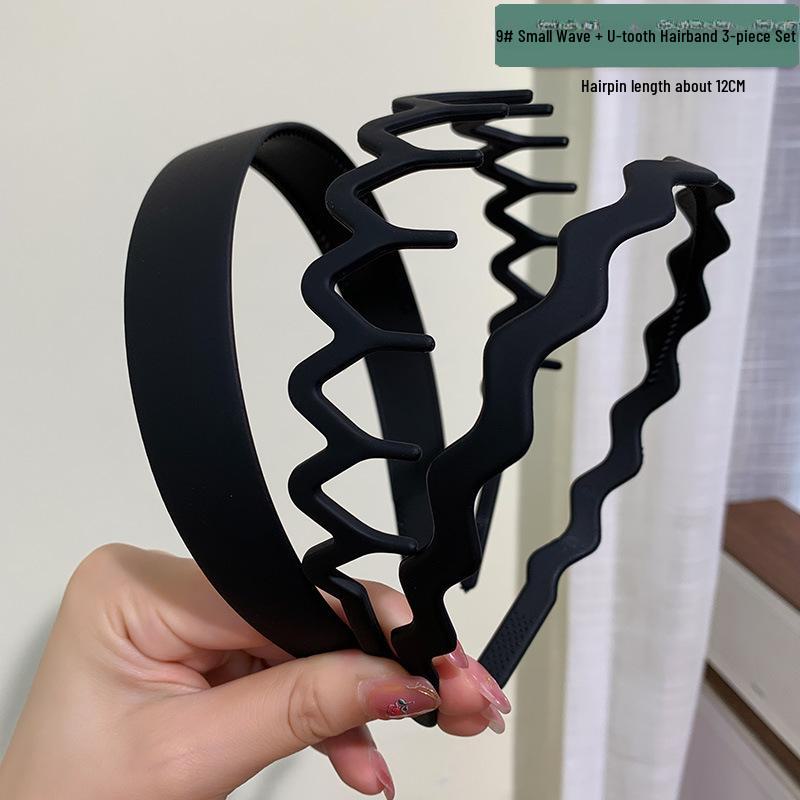 Women's Non-Slip Milk Coffee Hair Hoop: Versatile Headband & Tidying Clip for Travel