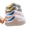 Winter Cotton Slippers Autumn and Winter Thickened Plush Warm Home Non-slip Cloud Fluffy Shoes