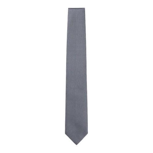 Boss Mens Geometric Pattern Silk Formal Tie