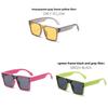 Retro Yellow Sunglasses Women Men Uv400 Sunshade Driving Party Fashion Accessory