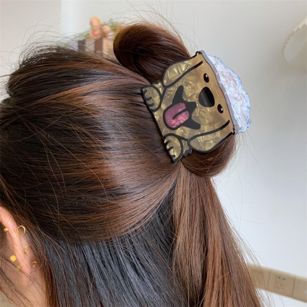 Puppy Schnauzer Crab Clip Korean Style Small Shark Clip Bulldog Hair Clip  Headdress