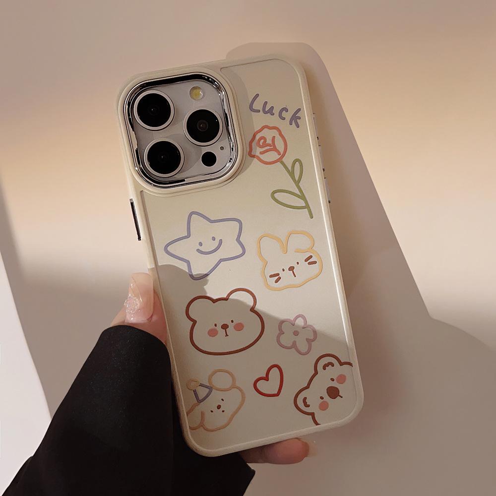 Cartoon Colorful Animal Case for iPhone 16 iPhone 16 Pro Max