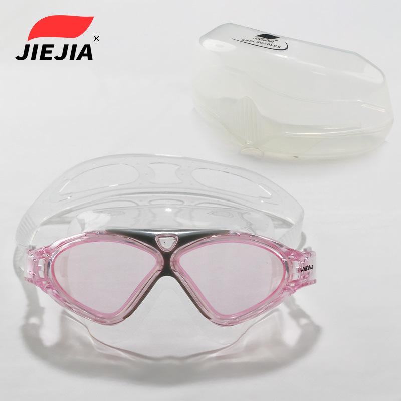 JieJia Swimming Goggles Electroplating J8170M High-definition anti-fog waterproof large-frame adult unisex swimming goggles