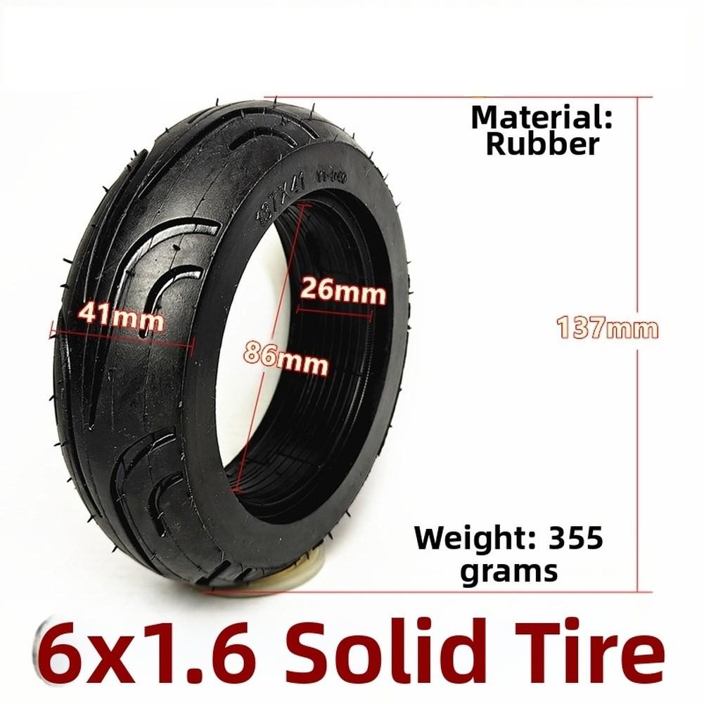 Solid Rubber Construction 6x1.6 Solid Tire 137x41mm Tire