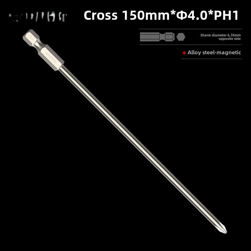 BROPPE Magnetic Cross Screwdriver with Electric Drill and Pneumatic Nozzle Head