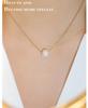 Exquisite Minimalist Freshwater Pearl Pendant Necklace, 18K Gold-Plated Titanium Steel Clavicle Chain