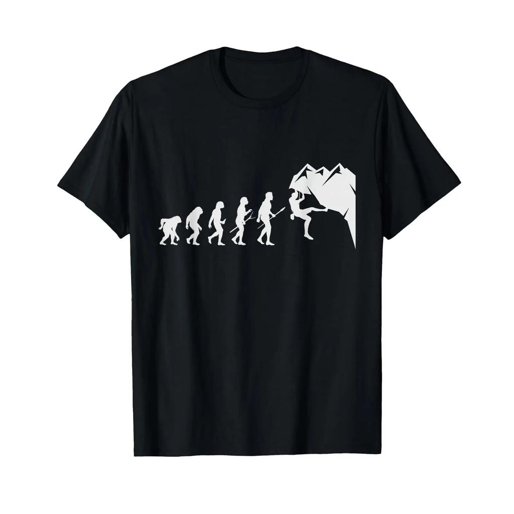 Rock Climbing For Climber Funny Evolution T Shirt Vintage Washed Stretched Designer Clothes Graphic Slightly Streetwear