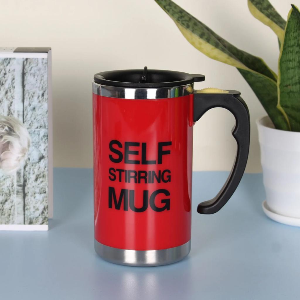 450 Automatic Stirring Electric Mixing Cup Coffee Milk Self Stirring Mug Stainless Steel Thermal Smart Double Insulated Cup