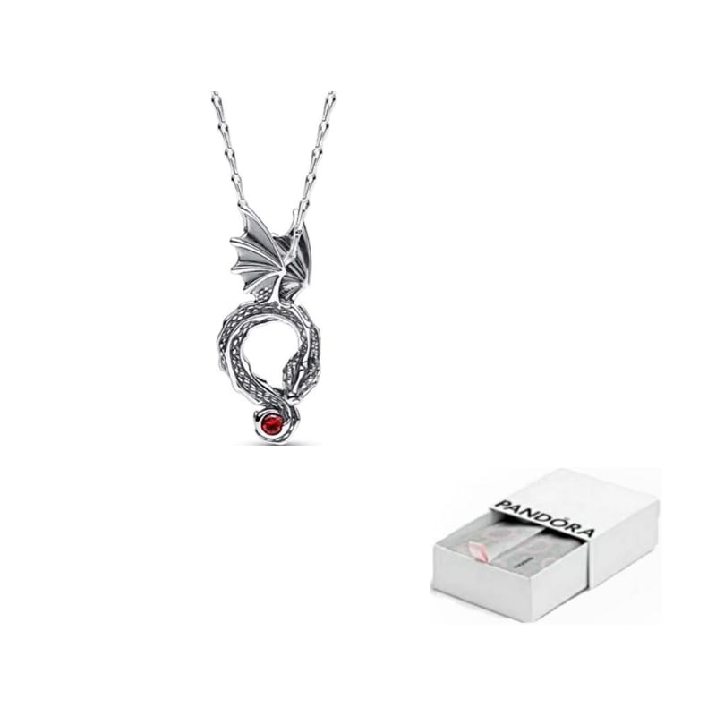 Pandora 925 Sterling Silver Glass Necklaces Women's Silver 392967C01